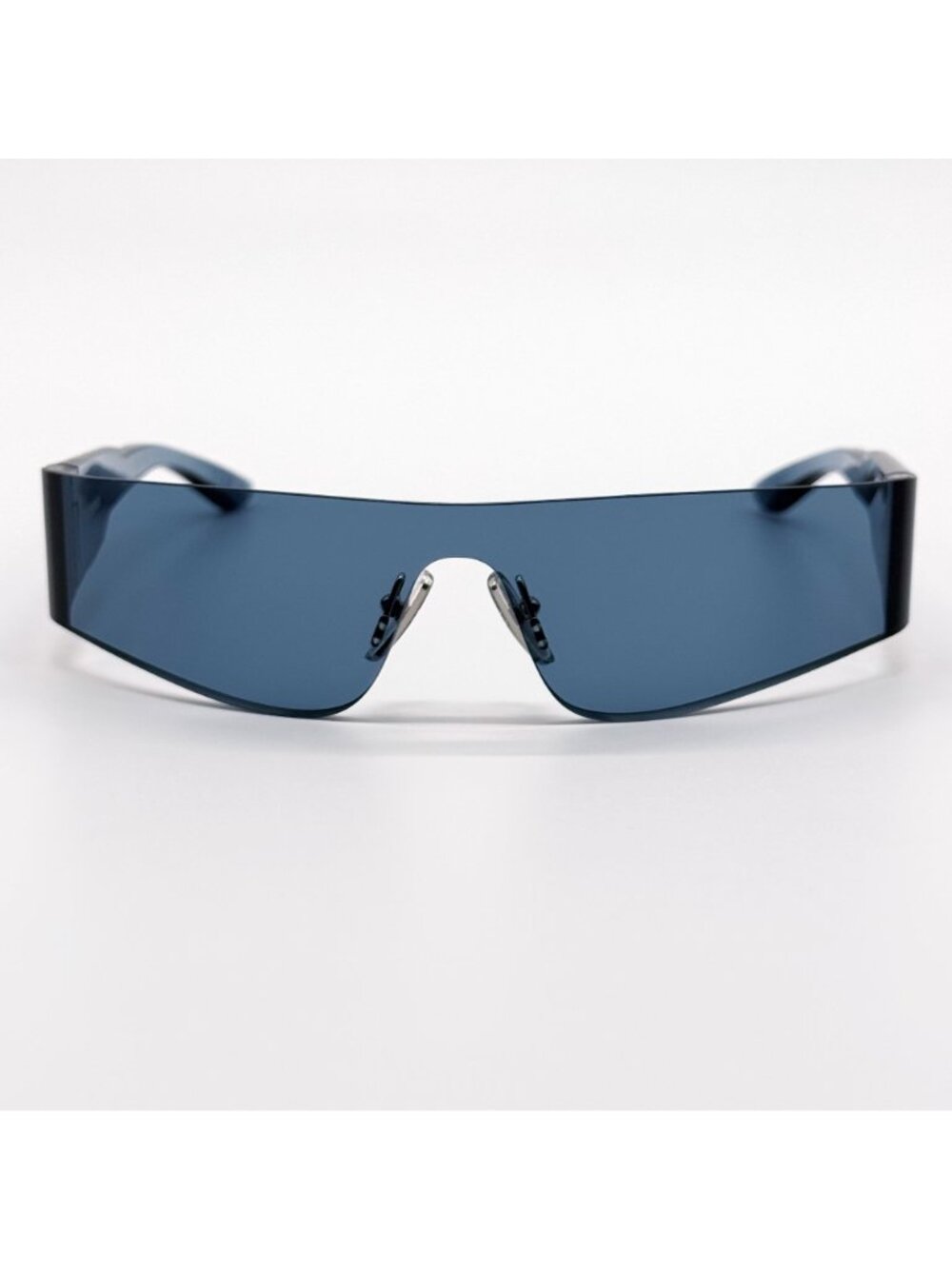 NEW BALENCIAGA BB0041S 014 SUNGLASSES BLUE SHIELD UNISEX EYEWEAR BALENCIAGA - Picture 4 of 10